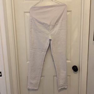 White Maternity SHEIN XL (got like a size 10) crop pants